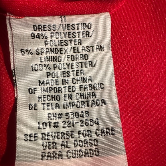 Morgan & Co.Women’s Red Evening Dress Size 11 - Picture 7 of 8